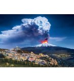 PUZZLE VOLCAN EN ERUPTION : ETNA 1000 PIECES - COLLECTION PAYSAGE D'ITALIE - CLEMENTONI 39453