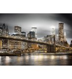 PUZZLE VUE SUR LA VILLE DE NEW-YORK LA NUIT 1000 PIECES - COLLECTION MONUMENT ETAT-UNIS - CLEMENTONI - 39704