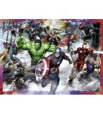 PUZZLE XXL AVENGERS : HULK IRON MAN CAPTAIN AMERICA CYBORG - 100 PIECES - DC - SUPER HEROS - RAVENSBURGER - 107711