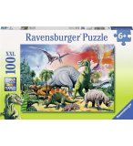 PUZZLE XXL LE MONDE DES DINOSAURES 100 PIECES - RAVENSBURGER - 10957