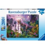 PUZZLE XXL LE PAYS DES DINOSAURES T-REX ET PTERODACTYLE - 200 PIECES - RAVENSBURGER - 128921