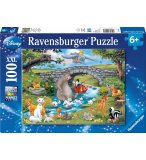 PUZZLE XXL LES HEROS DISNEY S'AMUSENT 100 PIECES - RAVENSBURGER - 109470