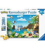 PUZZLE XXL POKEMON A LA PLAGE : PIKACHU LEVIATOR  200 PIECES - RAVENSBURGER - 12840