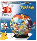 PUZZLEBALL POKEMON : PIKACHU ET DRACAUFEU 72 PIECES - 3D- PUZZLE RAVENSBURGER - 117857