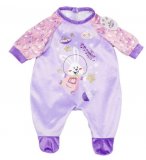 PYJAMA LAPIN VIOLET BABY BORN - HABIT ROSE POUPEE 39-46 CM - VETEMENT - ZAPF CREATION (ZA71)