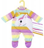 PYJAMA LICORNE A RAYURES ROSE DOLLY MOSA - HABIT POUPEE 39-46 CM - VETEMENT - ZAPF CREATION (ZA64)