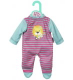 PYJAMA LION A RAYURES ROSE DOLLY MOSA - HABIT POUPEE 34-38 CM - VETEMENT - ZAPF CREATION (ZA56)