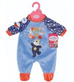 PYJAMA OURS BLEU BABY BORN - HABIT ROSE POUPEE 39-46 CM - VETEMENT - ZAPF CREATION (ZA72)