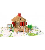 RELAIS DES PISTES 120 PIECES - JEUJURA - 8077 - JEU CONSTRUCTION BOIS