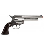 REVOLVER COWBOY METAL ARGENT GRIS 12 COUPS - GONHER - PISTOLET TEXAS