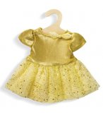 ROBE DE SOIREE DOREE A PAILLETTES 35/45 CM - HELESS - HABIT POUPON (43)