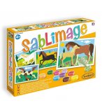 SABLIMAGE CHEVAUX - SABLE COLORE - SENTOSPHERE - 887 - LOISIR CREATIF