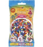 SACHET DE 1000 PERLES A REPASSER HAMA MIDI COULEURS ASSORTIES - LOISIRS CREATIFS - 207-00