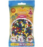 SACHET DE 1000 PERLES A REPASSER HAMA MIDI COULEURS ASSORTIES - LOISIRS CREATIFS - 207-66