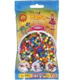 SACHET DE 1000 PERLES A REPASSER HAMA MIDI COULEURS ASSORTIES - LOISIRS CREATIFS - 207-68