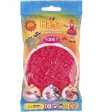 SACHET DE 1000 PERLES A REPASSER HAMA MIDI FUCHSIA NEON - LOISIRS CREATIFS - 207-32