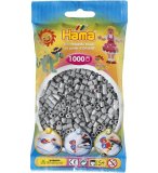 SACHET DE 1000 PERLES A REPASSER HAMA MIDI GRIS - LOISIRS CREATIFS - 207-17