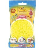 SACHET DE 1000 PERLES A REPASSER HAMA MIDI JAUNE NEON - LOISIRS CREATIFS - 207-34