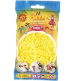 SACHET DE 1000 PERLES A REPASSER HAMA MIDI JAUNE PASTEL - LOISIRS CREATIFS - 207-43