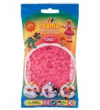 SACHET DE 1000 PERLES A REPASSER HAMA MIDI ROSE TRANSPARENT - LOISIRS CREATIFS - 207-72