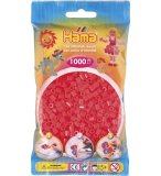 SACHET DE 1000 PERLES A REPASSER HAMA MIDI ROUGE NEON - LOISIRS CREATIFS - 207-35