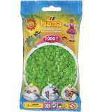 SACHET DE 1000 PERLES A REPASSER HAMA MIDI VERT FLUORESCENT - LOISIRS CREATIFS - 207-42