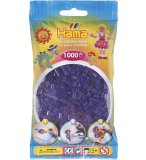 SACHET DE 1000 PERLES A REPASSER HAMA MIDI VIOLET TRANSPARENT - LOISIRS CREATIFS - 207-24