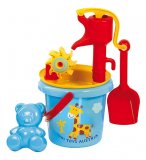 SEAU DE PLAGE AVEC POMPE A EAU ET ACCESSOIRES - GOWI - 55837 - JEU D'EAU ET SABLE