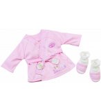 SET BAIN BABY ANNABELL : PEIGNOIR ET CHAUSSONS - HABIT POUPEE 46 CM - ZAPF CREATION