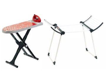 Set buanderie  Junior 3 pi�ces : s�choir, planche et fer � repasser - Klein - 6739 - Jouet M�nage