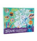 SET CREATIF STITCH STYLOS PULVERISATEURS - POCHOIRS, FEUTRES AEROGRAPHE, SPRAY - COLORIAGE DISNEY