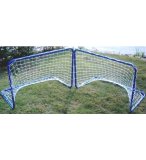 SET DE 2 BUTS DE FOOTBALL METAL 78 x 45 x 56 CM - CAGE DE FOOT JUNIOR