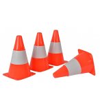 SET DE 4 CONES DE DELIMITATION 23 CM - PLOTS SIGNALISATION, MARQUAGE - SPORT