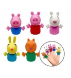 SET DE 5 MARIONNETTES A DOIGTS PEPPA PIG ET SES AMIS - MINI FIGURINES - THEATRE, SPECTACLE