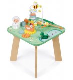 TABLE D'ACTIVITES EN BOIS JOLIE PRAIRIE - JANOD - J05327 - JOUETS EVEIL BEBE