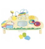 TABLE D'EVEIL ARC-EN-CIEL EN BOIS 8 ACTIVITES - VILAC - 2459 - JOUETS BEBE