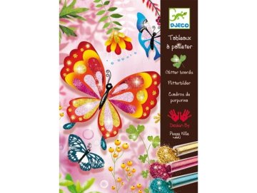 Tableaux a pailleter papillons - Jeu loisir cr�atif - Djeco - dj09503