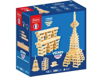 T�cap 3XL 200 planchettes en bois - Jeujura - 8308 - Jeu de construction
