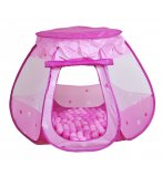 TENTE CABANE A BALLES ROSE BELLA + 100 BALLES - KNORRTOYS - 55325