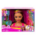 TETE A COIFFER BARBIE BRUNE MECHES ARC EN CIEL 22 PIECES - COLOR REVEAL - MATTEL - HMD80