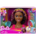 TETE A COIFFER METISSE NOIRE BARBIE MECHES ARC EN CIEL 22 PIECES - COLOR REVEAL - MATTEL