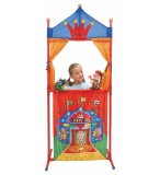 THEATRE DE MARIONNETTES DECOR CIRQUE PLASTIQUE / TISSU - CASTELET - JEU D'IMAGINATION