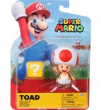 TOAD ROUGE AVEC BLOC : FIGURINE SUPER MARIO 9 CM - FIGURINE NINTENDO ARTICULE - JAKKS