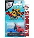 TRANSFORMERS : CAMION OPTIMUS PRIME - VEHICULE MINIATURE METAL ROUGE ET BLEU - VOITURE - HASBRO