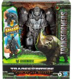 TRANSFORMERS RISE OF THE BEASTS - RHINOS GRIS - ROBOT TRANSFORMABLE EN RHINOCEROS - HASBRO - F4643