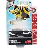 TRANSFORMERS : STEALTH BUMBLEBEE - VEHICULE MINIATURE METAL NOIR ET BLANC - VOITURE - HASBRO