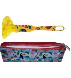 TROUSSE BINGO + BATON MAGNETIQUE JAUNE + 100 PIONS DE LOTO - KIT COMPLET 3 EN 1 - LOTOQUINE