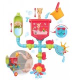 TUYAUX FOLIES SOPHIE LA GIRAFE - CIRCUIT D'EAU 11 PIECES - VULLI - 523425 - JOUET DE BAIN BEBE