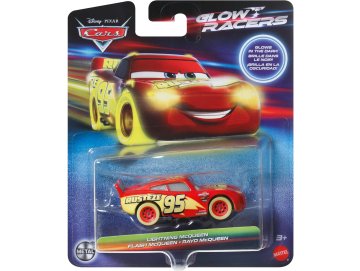 V�hicule Cars Glow Racers : Flash Mcqueen - Voiture Miniature - Mattel - HPG77