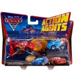 VEHICULES CARS 2 ACTION AGENT + PROPULSEUR - RAOUL CAROULE ET MCQUEEN - MATTEL - V8651